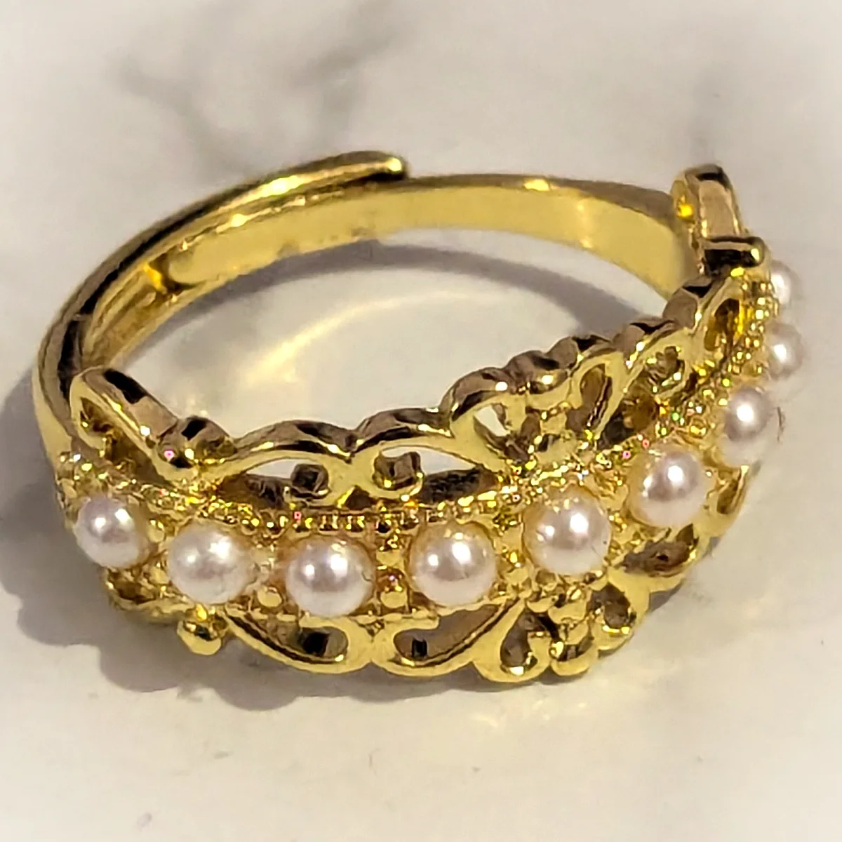 Pearl Filigree Ring view 2