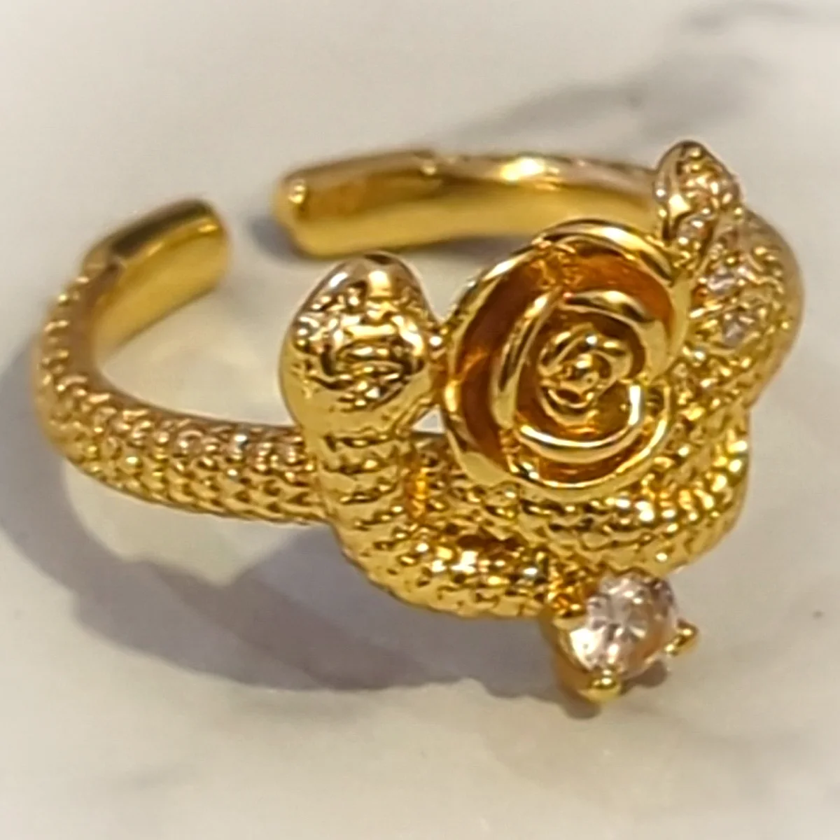 Rose Serpent Ring view 2
