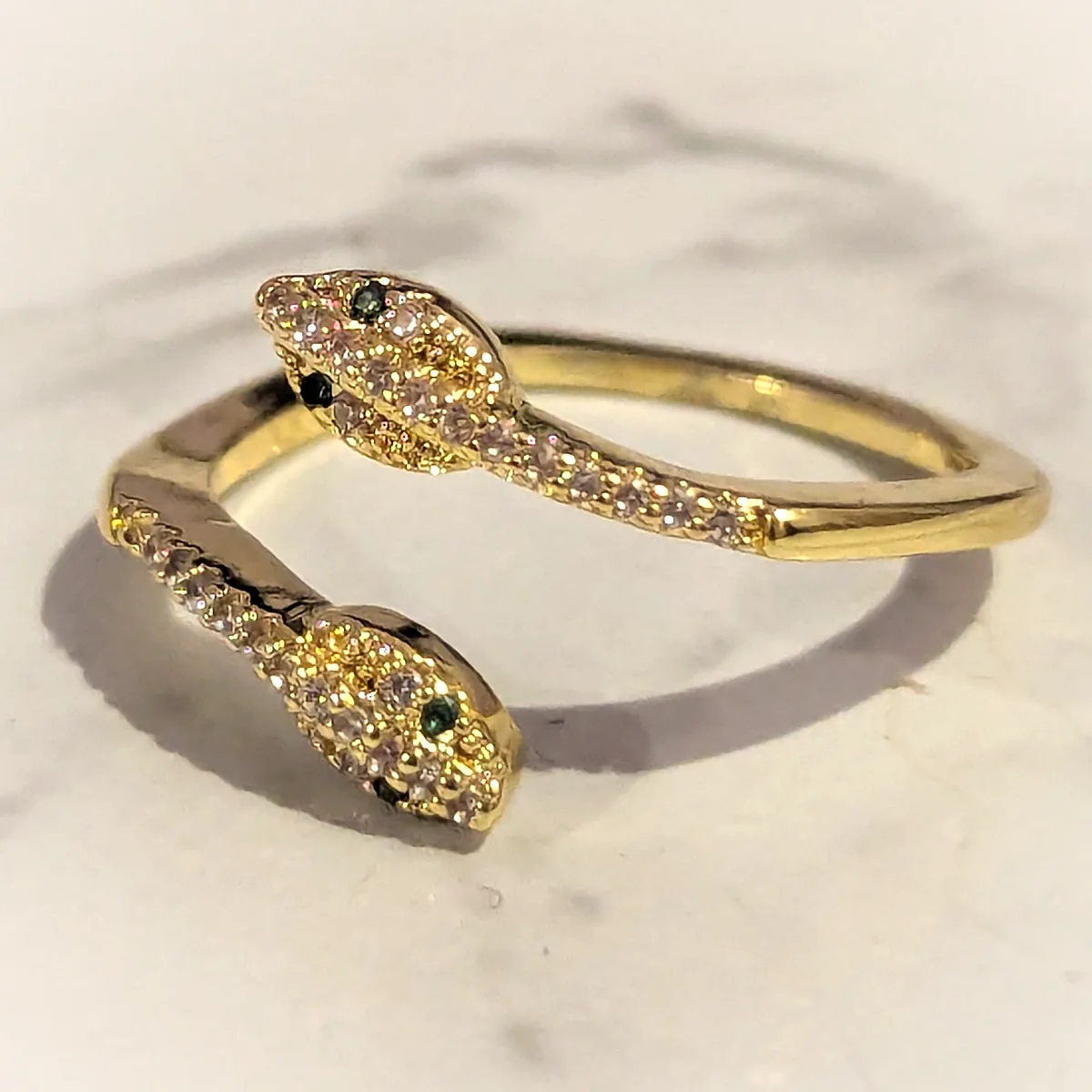 Twin Serpent Ring view 2