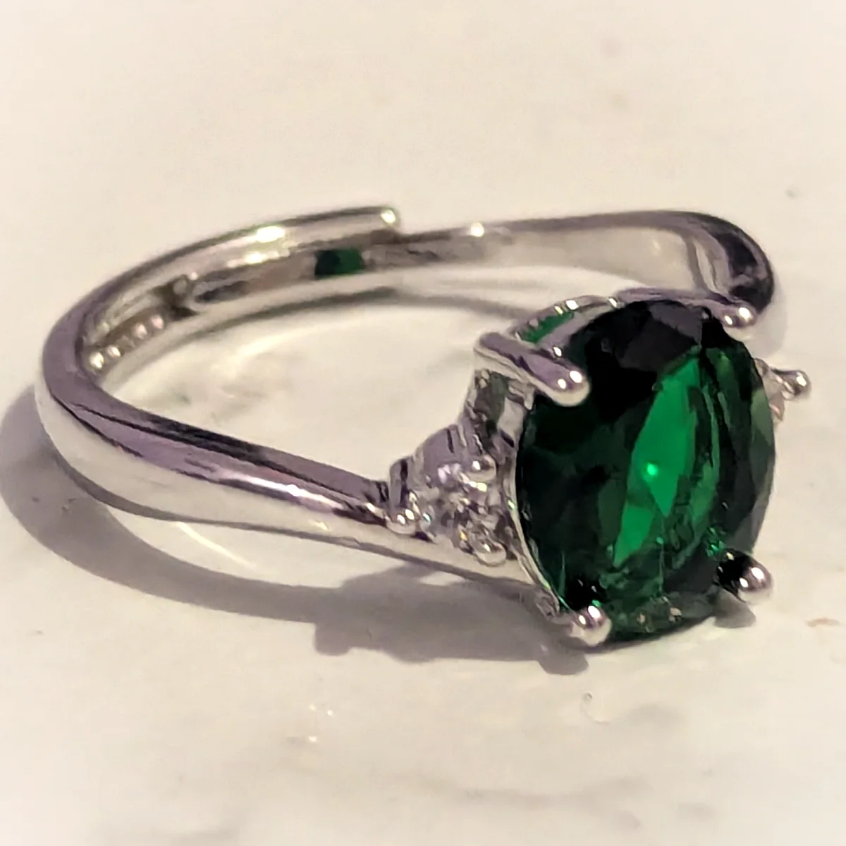 Verdant Oval Ring view 2