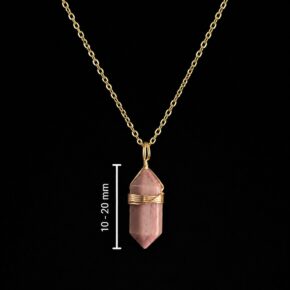 Rose Quartz Pendant - Hexagonal