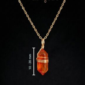 Carnelian Pendant - Hexagonal