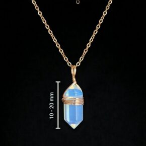 Ethereal Blue Pendant - Hexagonal